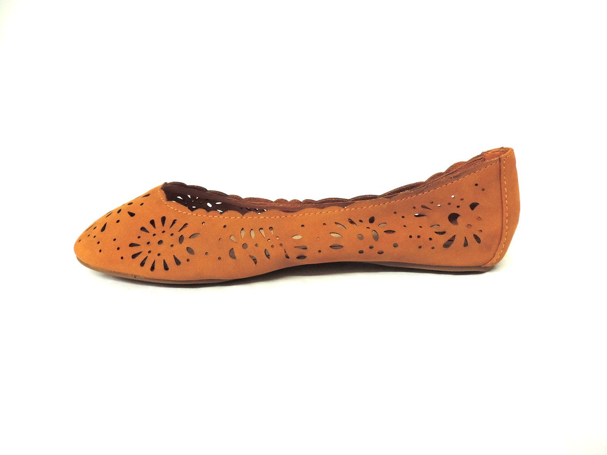 Burnt on sale orange flats