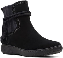 Caroline Lily Women's Slip On Boots Color Black Suede