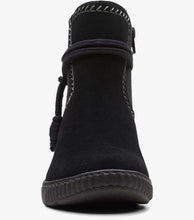 Caroline Lily Women's Slip On Boots Color Black Suede