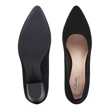 Clarks Teresa Step Women Slip On Heels Color Black Suede