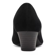 Clarks Teresa Step Women Slip On Heels Color Black Suede