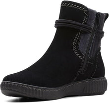 Caroline Lily Women's Slip On Boots Color Black Suede