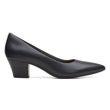 Clarks Teresa Step Women Slip On Heels Color Black Suede