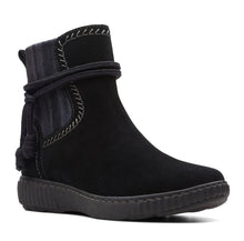 Caroline Lily Women's Slip On Boots Color Black Suede