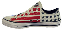 Converse CTAS Ox White Red Blue Mens July 4th USA Stars Stripes Shoes 167838F