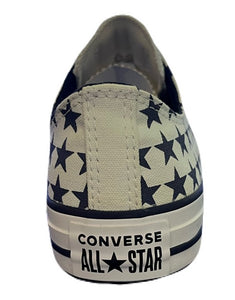 Converse CTAS Ox White Red Blue Mens July 4th USA Stars Stripes Shoes 167838F