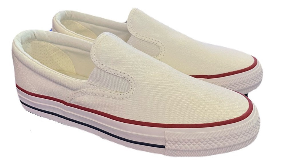 たかめ Converse Double Gore Slip White Garnet Sneakers Shoes