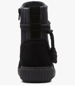 Caroline Lily Women's Slip On Boots Color Black Suede