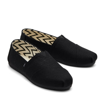 TOMS MENS CLASSIC BLACK ON BLACK CANVAS