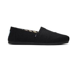 TOMS MENS CLASSIC BLACK ON BLACK CANVAS
