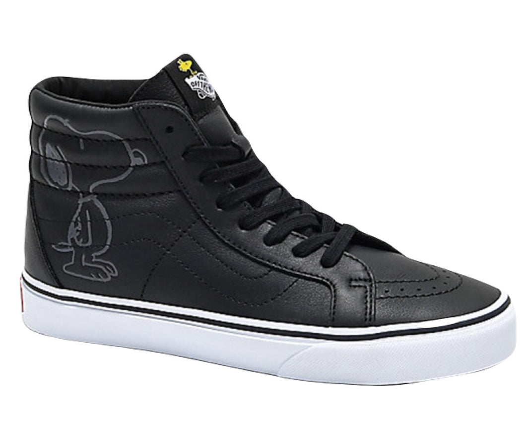 Vans Unisex Snoopy Emboss Black Shoes