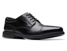 Clarks Clarkslite Cap Black Leather