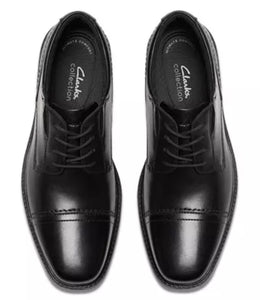 Clarks Clarkslite Cap Black Leather