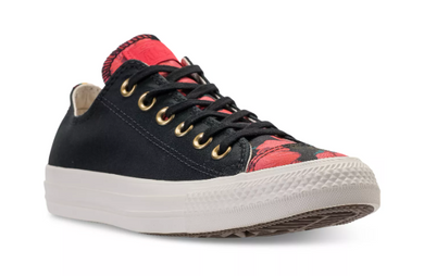 CONVERSE 561663F CTAS LOW BLACK CHERRY RED