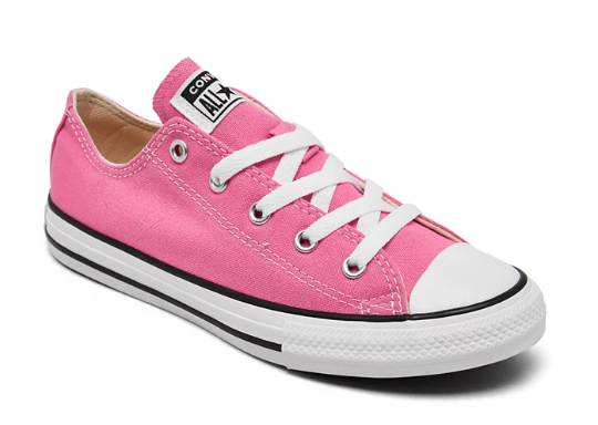Converse Kids Pink Chuck Taylor All Star Low Top Shoes 3J238 Got Your Shoes