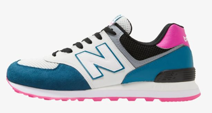 New Balance ML574PWC/ white/blue/pink