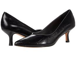 Clarks Violet55 Court Women's Heels Color Black Croc