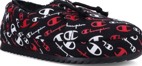Ladies Slippers Champion University Black Slippers Mens Slippers